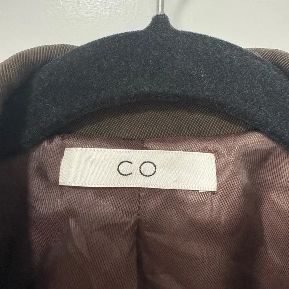 CO Faille Blazer Brown Size Small classic Neutral Designer $995 - Picture 5 of 10